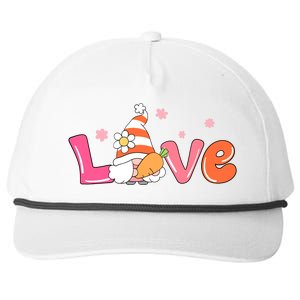 Love Gnome Easter Spring Cute Snapback Five-Panel Rope Hat