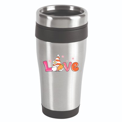 Love Gnome Easter Spring Cute 16oz Travel Tumbler