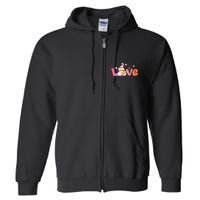 Love Gnome Easter Spring Cute Full Zip Hoodie