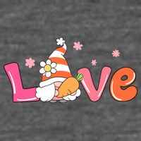Love Gnome Easter Spring Cute Hoodie