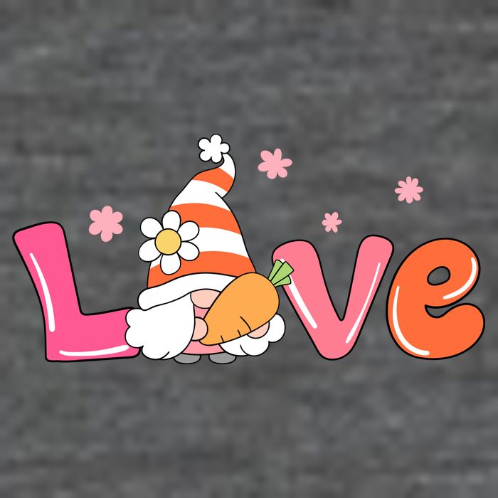 Love Gnome Easter Spring Cute Hoodie