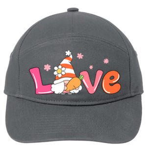 Love Gnome Easter Spring Cute 7-Panel Snapback Hat