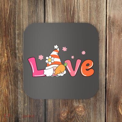 Love Gnome Easter Spring Cute Coaster