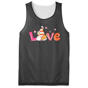 Love Gnome Easter Spring Cute Mesh Reversible Basketball Jersey Tank