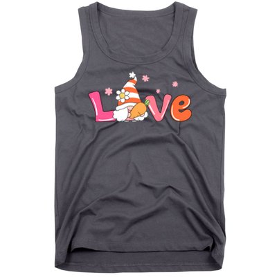 Love Gnome Easter Spring Cute Tank Top