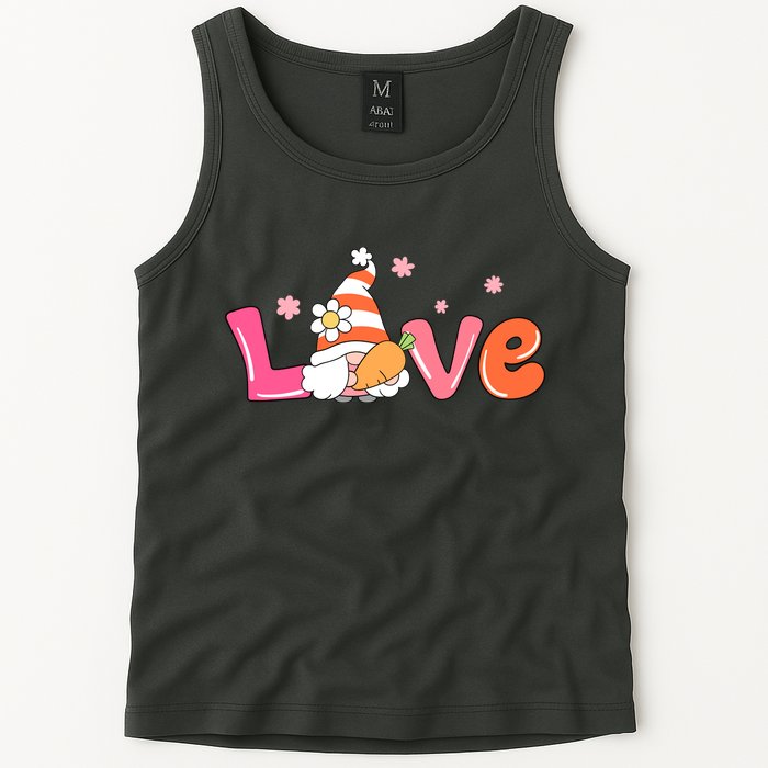 Love Gnome Easter Spring Cute Tank Top