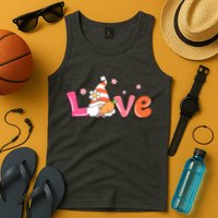 Love Gnome Easter Spring Cute Tank Top