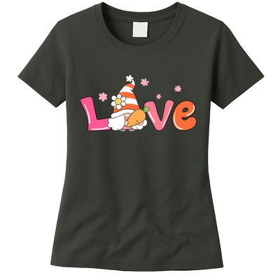 Love Gnome Easter Spring Cute Womens T-Shirt