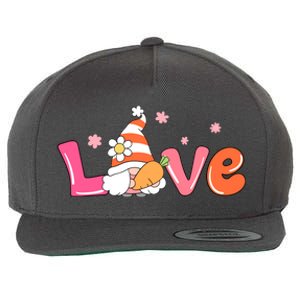 Love Gnome Easter Spring Cute Wool Snapback Cap