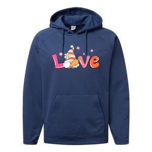 Love Gnome Easter Spring Cute Performance Fleece Hoodie