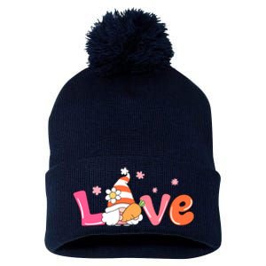 Love Gnome Easter Spring Cute Pom Pom 12in Knit Beanie