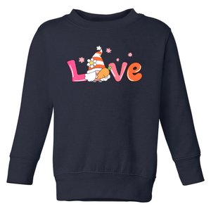 Love Gnome Easter Spring Cute Toddler Sweatshirt