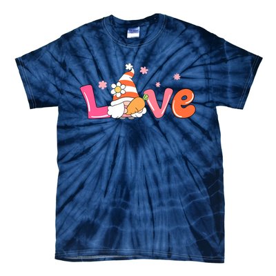 Love Gnome Easter Spring Cute Tie-Dye T-Shirt