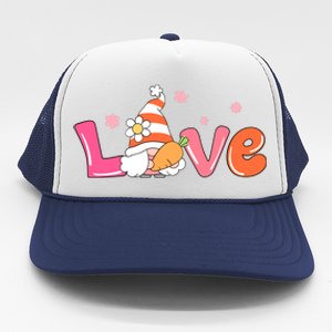 Love Gnome Easter Spring Cute Trucker Hat