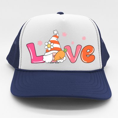 Love Gnome Easter Spring Cute Trucker Hat