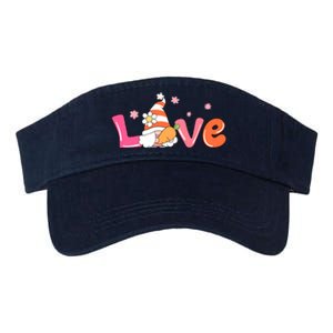 Love Gnome Easter Spring Cute Valucap Bio-Washed Visor