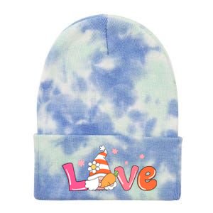 Love Gnome Easter Spring Cute Tie Dye 12in Knit Beanie