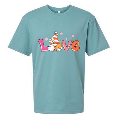 Love Gnome Easter Spring Cute Sueded Cloud Jersey T-Shirt