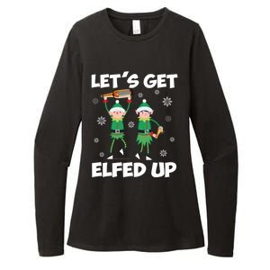 Let's Get Elfed Up Funny Christmas Matching Family Elf Lover Great Gift Womens CVC Long Sleeve Shirt