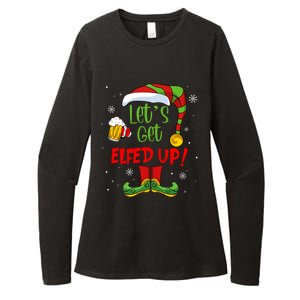 Let's Get Elfed Up Funny Elf Ing Christmas Xmas Holiday Cool Gift Womens CVC Long Sleeve Shirt