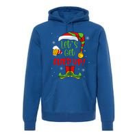 Let's Get Elfed Up Funny Elf Ing Christmas Xmas Holiday Cool Gift Premium Hoodie