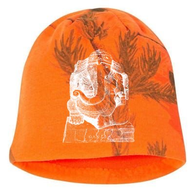 Lord Ganesha Elephant Head Vintage Gift Hindu Hinduism Yoga Gift Kati - Camo Knit Beanie