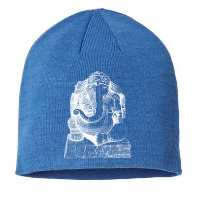 Lord Ganesha Elephant Head Vintage Gift Hindu Hinduism Yoga Gift Sustainable Beanie