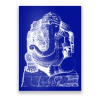 Lord Ganesha Elephant Head Vintage Gift Hindu Hinduism Yoga Gift Poster