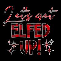 Lets Get Elfed Up Funny Christmas Holiday 16 in Basic Backpack