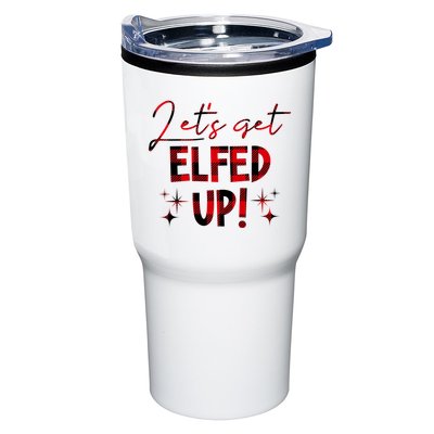 Lets Get Elfed Up Funny Christmas Holiday Tumbler