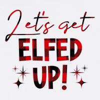 Lets Get Elfed Up Funny Christmas Holiday Visor
