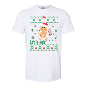 Lets Get Funny Baked Cookie Weed Ugly Xmas Sweater Gift Softstyle CVC T-Shirt