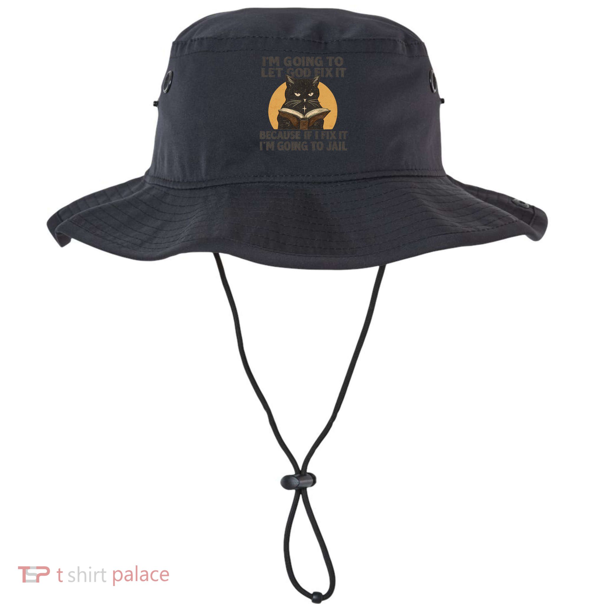 Let God Fix It - Cat Quote Bucket Hat