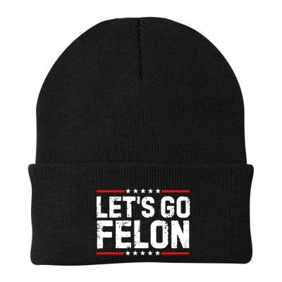 Lets Go Felon Funny Anti Trump Convicted Felon 2024 Beanie