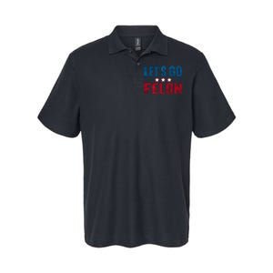 LetS Go Felon Slogan Graphic Softstyle Adult Sport Polo