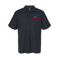 LetS Go Felon Slogan Graphic Softstyle Adult Sport Polo