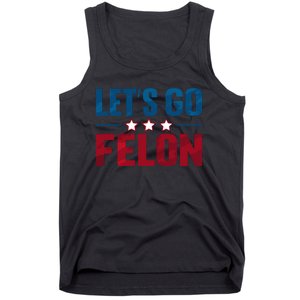 LetS Go Felon Slogan Graphic Tank Top