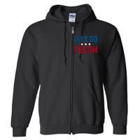 LetS Go Felon Slogan Graphic Full Zip Hoodie