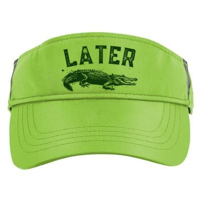 Later Gator Funny Alligator Adult Drive Performance Visor