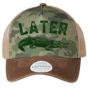 Later Gator Funny Alligator Legacy Tie Dye Trucker Hat