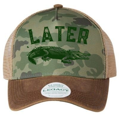 Later Gator Funny Alligator Legacy Tie Dye Trucker Hat