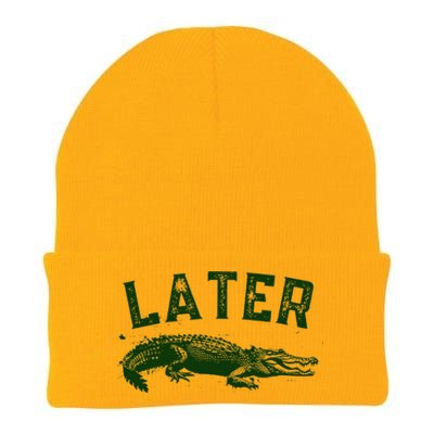 Later Gator Funny Alligator Knit Cap Winter Beanie