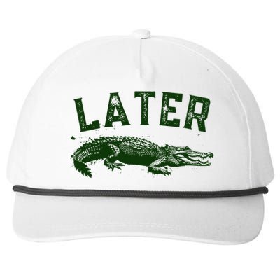 Later Gator Funny Alligator Snapback Five-Panel Rope Hat