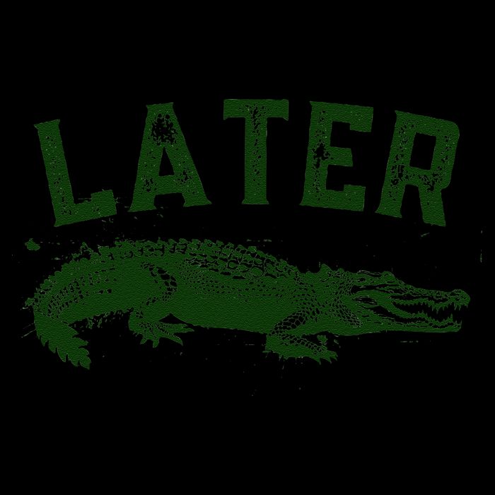 Later Gator Funny Alligator Flatbill Hat