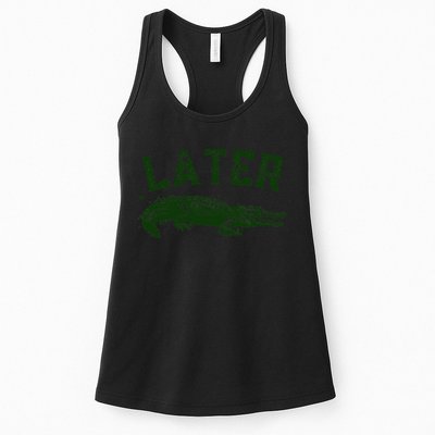 Later Gator Funny Alligator Womens Tank Top