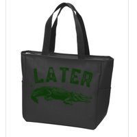 Later Gator Funny Alligator Zip Tote Bag
