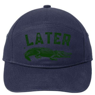 Later Gator Funny Alligator 7-Panel Snapback Hat