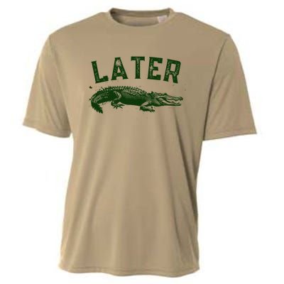 Later Gator Funny Alligator Cooling Performance Crew T-Shirt