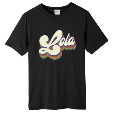 Lola Gifts For Grandma Retro Vintage Mother's Day Lola Tall Fusion ChromaSoft Performance T-Shirt