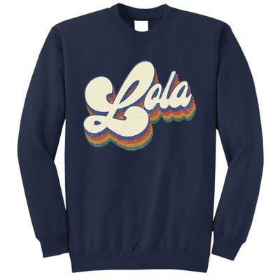 Lola Gifts For Grandma Retro Vintage Mother's Day Lola Tall Sweatshirt